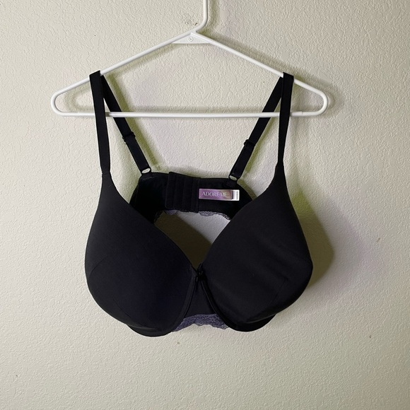 Adore Me black/purple bra - Picture 2 of 4